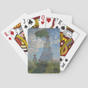 Claude Monet's Woman with a Parasol (The Stroll) Playing Cards
