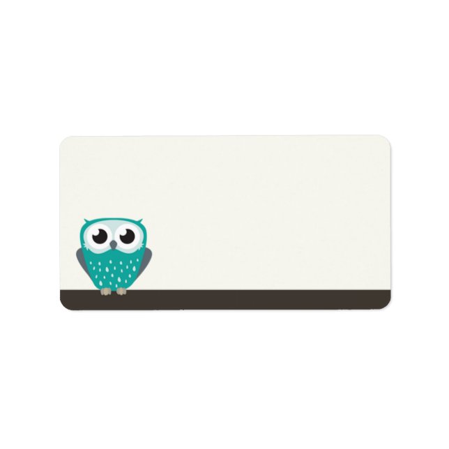 Claude the Little Owl | Blank Address Labels (Front)
