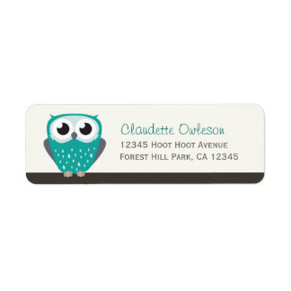 Claude the Little Owl | Return Address Labels