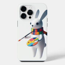 Claude the White Rabbit Lovely Painter