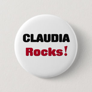 Claudia Rocks 6 Cm Round Badge