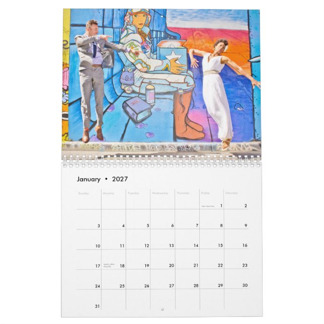 Claudia & Scott's Wedding Calendar (Jan 2027)