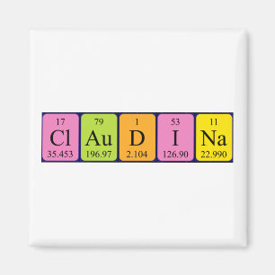 Claudina periodic table name magnet