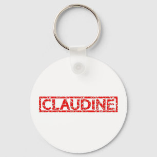 Claudine Stamp Key Ring