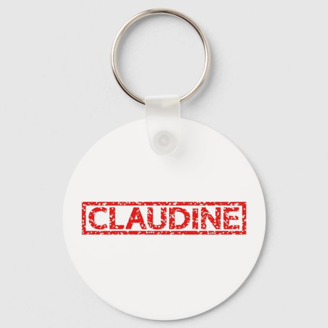 Claudine Stamp Key Ring (Front)