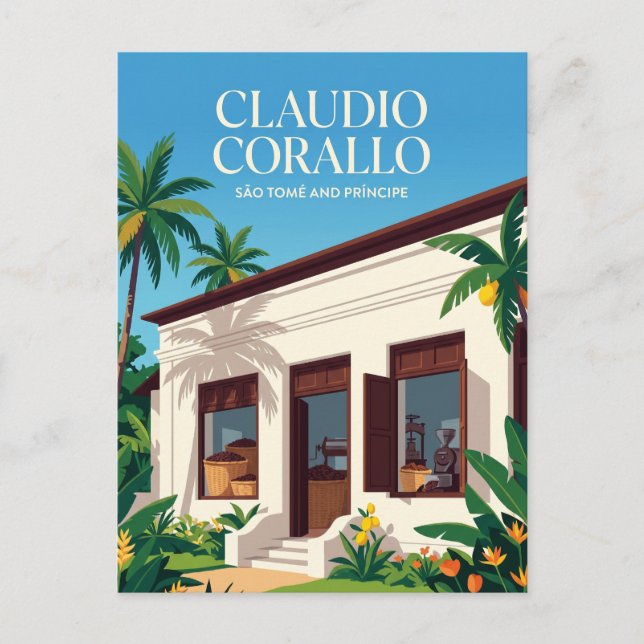 Claudio Corallo Chocolate Factory Postcard (Front)