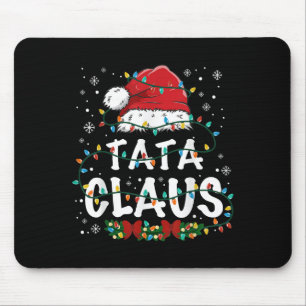 Claus Funny Christmas Lights Pajama Family Matchin Mouse Mat