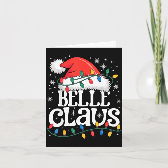 Claus Funny Xmas Christmas Grandma Holiday Style  Card (Front)
