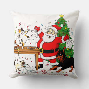 Claus-trophobia: Santa’s Cookie Chaos Crew Cushion