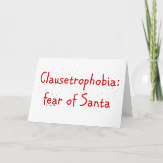Clausetrophobia Holiday Card