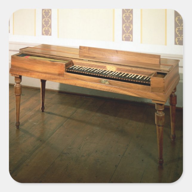 Clavichord, once owned by Franz Joseph Haydn Square Sticker (Front)