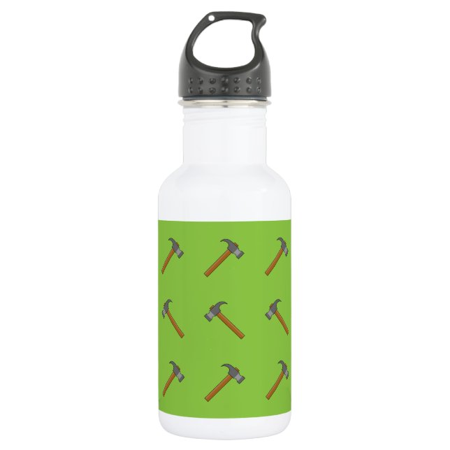 Claw Hammer Cartoon 532 Ml Water Bottle (Front)