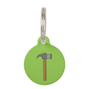 Claw Hammer Cartoon Add Name Pet Tag