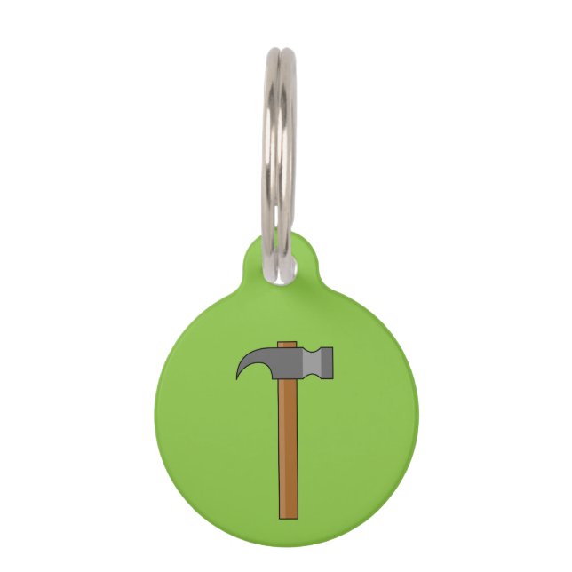 Claw Hammer Cartoon | Add Name Pet Tag (Front)