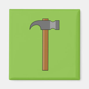 Claw Hammer Cartoon Magnet