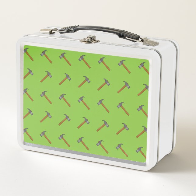 Claw Hammer Cartoon Metal Lunch Box (Front)