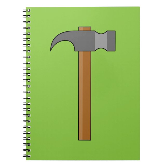 Claw Hammer Cartoon Notebook (Front)