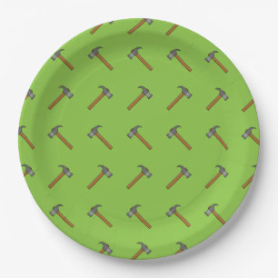 Claw Hammer Cartoon Paper Plate