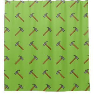 Claw Hammer Cartoon Shower Curtain