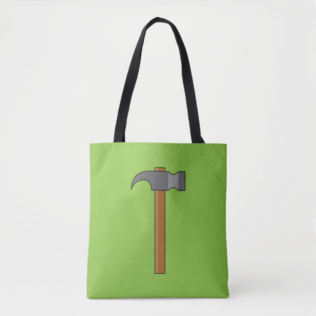 Claw Hammer Cartoon Tote Bag (Front)