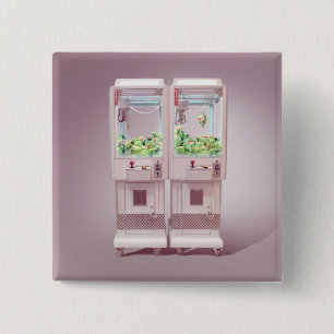 Claw Machine 15 Cm Square Badge