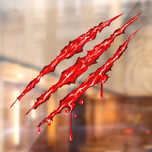Claw Marks Window Cling