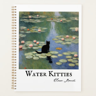 Claw Monet Water Lilies Cat Pond Planner