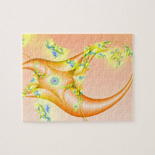 Claw   Orange and Yellow Fractal Art Jigsaw Puzzle