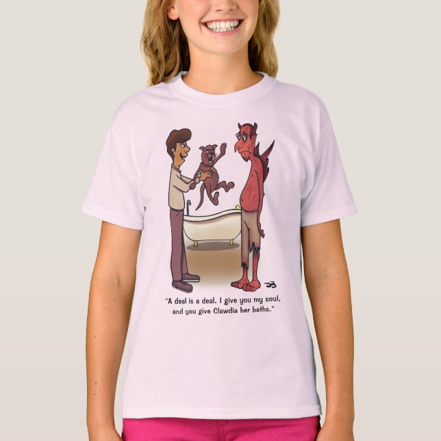 Clawdia Boy's Pink T-Shirt (Front)