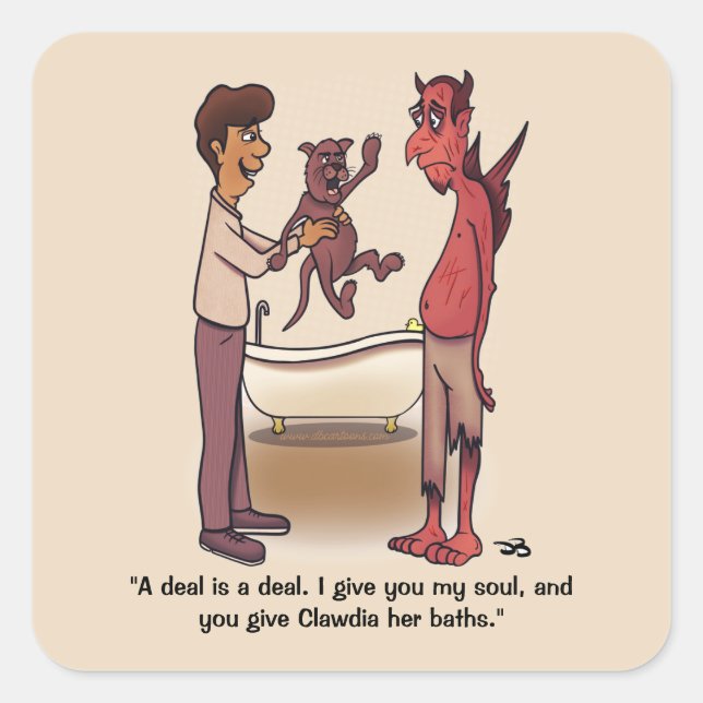 Clawdia Square Stickers (Front)