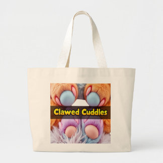 Clawed Cuddles – Fierce Yet Loveable Large Tote Bag