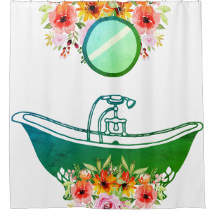 Clawfoot Tub Shower Curtain