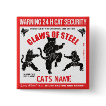 Claws of Steel Personalised Cat Security Bin