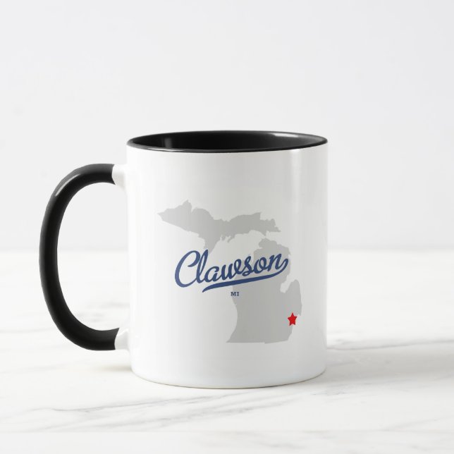 Clawson Michigan MI Shirt Mug (Left)