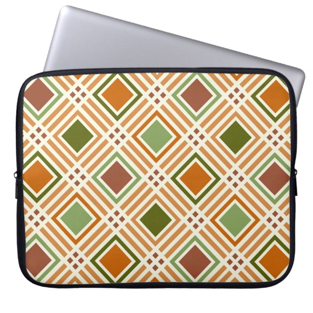 Clay Algae Pattern Laptop Sleeve (Front)