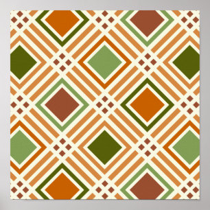 Clay Algae Pattern Poster