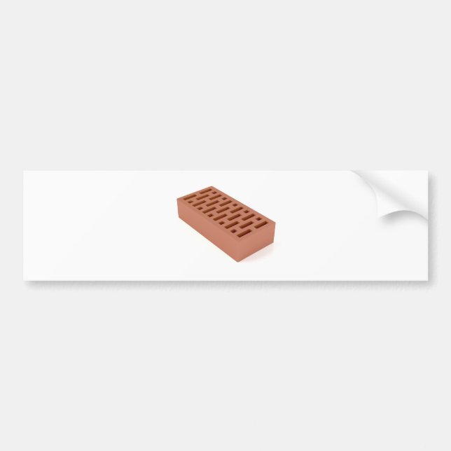 Clay brick bumper sticker (Front)