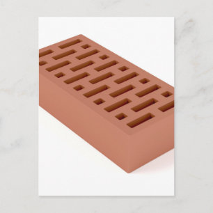 Clay brick postcard