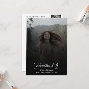 Clay Celebration of Life Funeral Program  Invitation