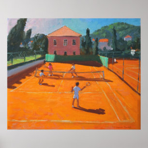 Clay Court Tennis Lapad Croatia 2012 Poster