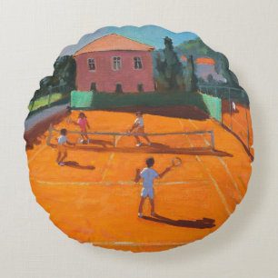 Clay Court Tennis Lapad Croatia 2012 Round Cushion