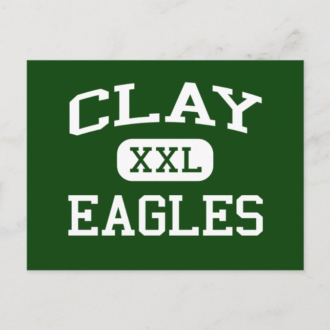 Clay - Eagles - Clay High School - Oregon Ohio Postcard (Front)