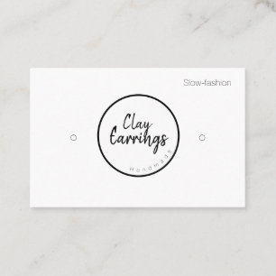Clay Earring Holder Display Cards