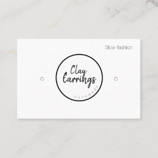 Clay Earring Holder Display Cards