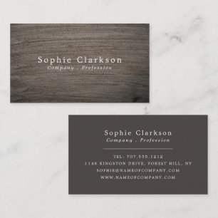 Clay Effect, Rustic Business Card