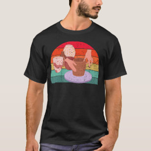 Clay Every Day Pottery Woman Sculpting Ceramics Cr T-Shirt