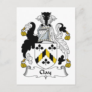 Clay Family Crest Postcard