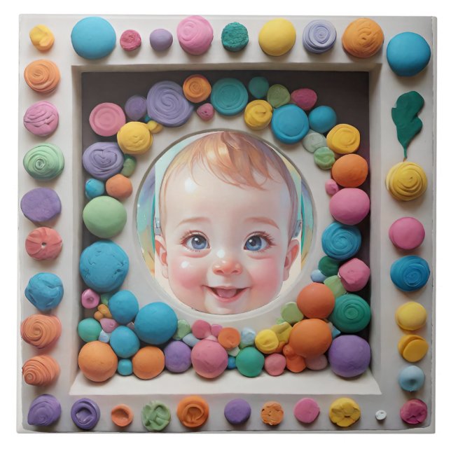 Clay frame tile (Front)