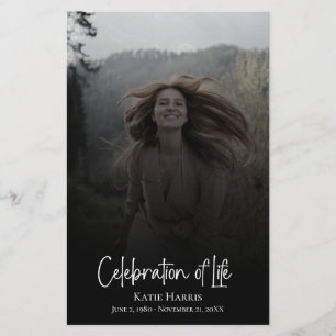 Clay Funeral Script Celebration of Life Budget Flyer