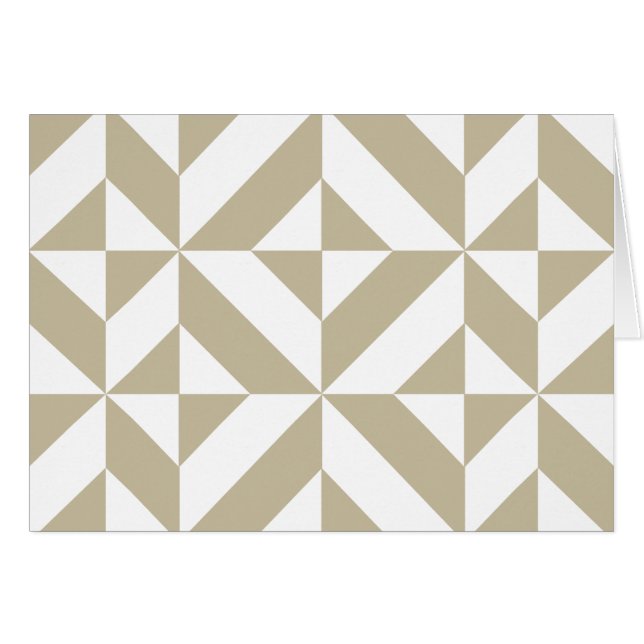 Clay Geometric Deco Cube Pattern (Front Horizontal)